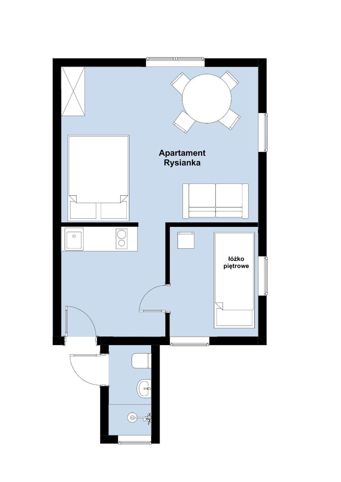 W Deski Dom Apartamenty Krzyzowa Bagian luar foto